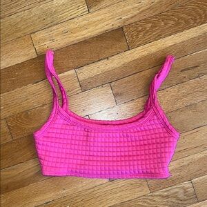 Unworn Princess Polly Pink Textured Crop Top